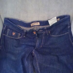 Guess Women's Dark Blue Denim Jeans